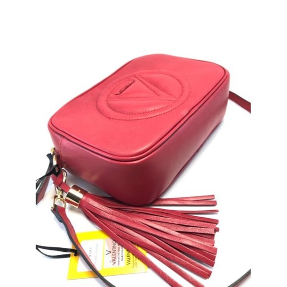 Mario Valentino Mia Red Leather Cross Body Bag - Picture 4 of 15